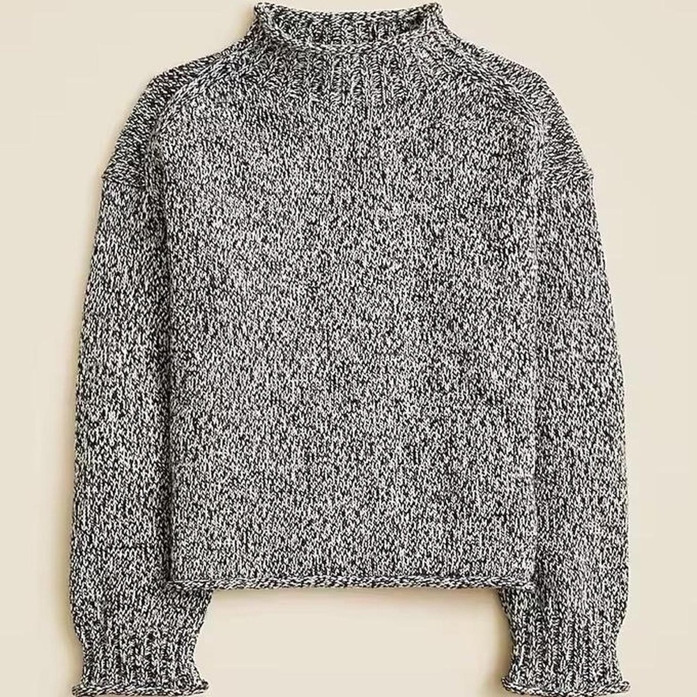 NWT J Crew Marled Rollneck Sweater